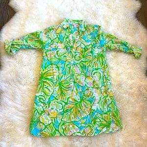 Lilly Pulitzer - Shirt Dress Coverup - EUC - size XS